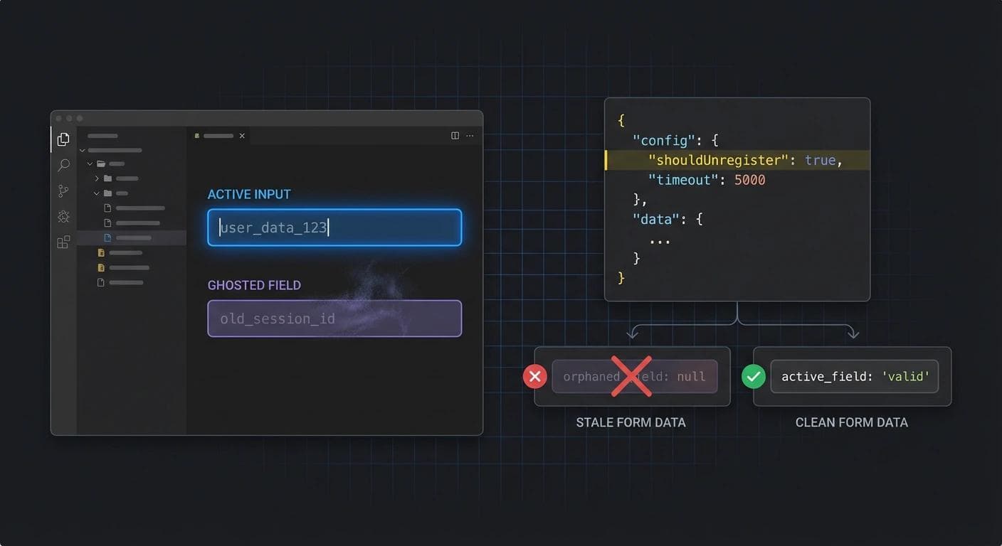 The shouldUnregister Trap: How React Hook Form Handles Conditional Fields